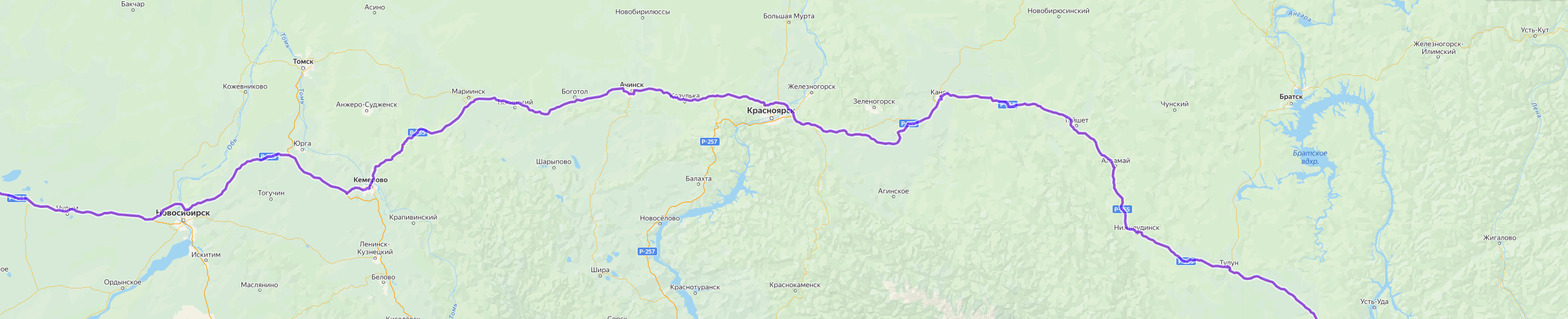 Доставка грузов из Кугеси - карта транспортной логистики